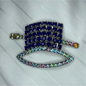 KJL Kenneth Jay Lane Top Hat Brooch Pin
